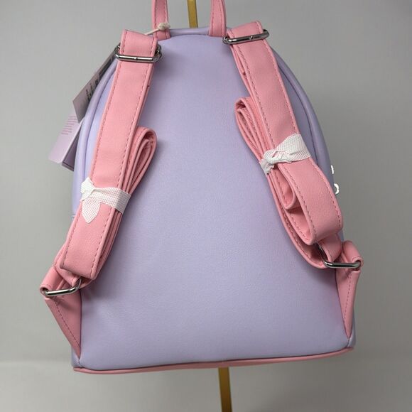 Disney Loungefly Ariel Daydreamin Mini Backpack Purple Pink Floral Princess NWT main image 9